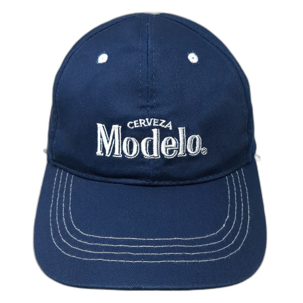 BDA Baseball Cap Blue One Size Cerveza Modelo Beer Logo Embroidery Strapback Hat